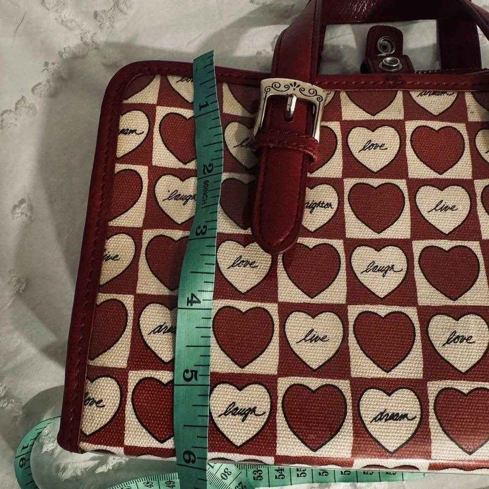 Brighton ❤️ red hearts travel makeup bag. Toiletry,carry On,caddy,weekender.Rare